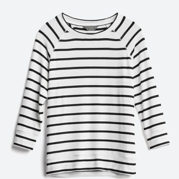 41 Hawthorn Tops - 41 Hawthorn Three Quarter Sleeve Raglan Knit Top Stripped Size M EUC